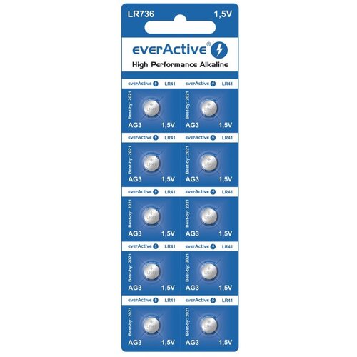 EverActive Mini alkaline batteries G3 LR736 LR41 10 pcs Cijene