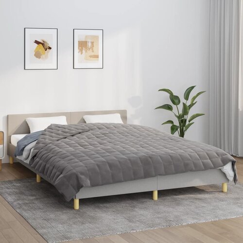 vidaXL Teška deka siva 200x230 cm 13 kg od tkanine Cijene