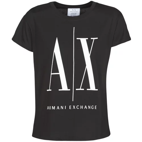 Armani Exchange Majice s kratkimi rokavi HELIEK Črna