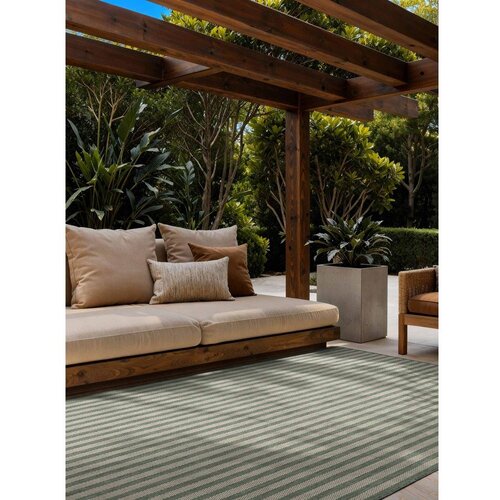 Ted Baker Zelena/kremno bela notranja in zunanja preproga 160x230 cm Haringey Linley &amp;ndash; Slike
