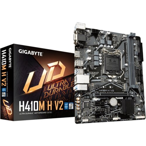 Gigabyte MB H410M H V2;LGA1200; 2xDDR4; M.2, 4xSATA6xUSB; VGA, HDMI; mATX Slike