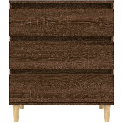  Komoda boja smeđeg hrasta 60 x 35 x 70 cm konstruirano drvo Slike
