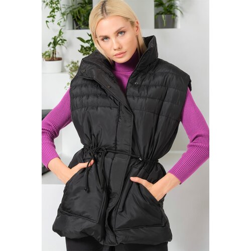 Dewberry Z6747 WOMEN'S VEST-PLAIN BLACK Cijene