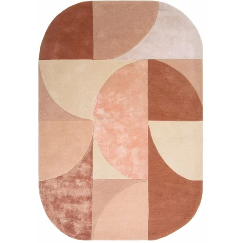 Asiatic Carpets Rožnata volnena preproga 160x230 cm Earth –