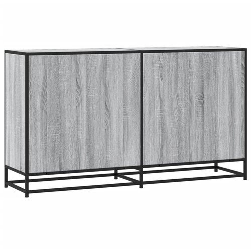  Komoda Siva Sonoma 134x35x76 cm Konstruirano drvo Slike