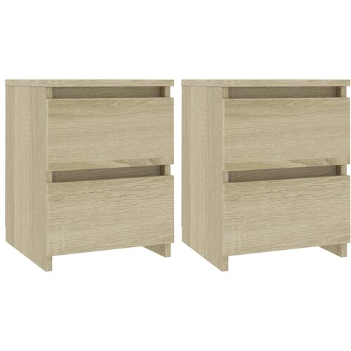Maison Chic Dvo delni komplet Nočne omarice - Nočne mize sonoma hrast 30x30x40 cm iverna plo&amp;scaron;ča, (21686899) Slike