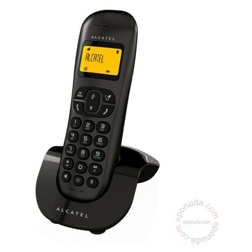 Alcatel C250 black bežični telefon Slike