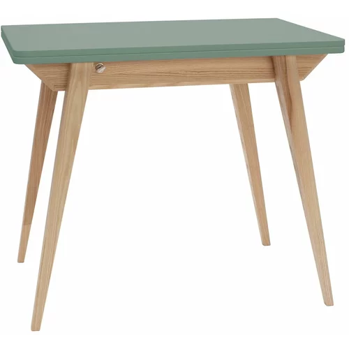 Ragaba Zložljiva jedilna miza z zeleno ploščo vrhom 65x90 cm Envelope - Ragaba