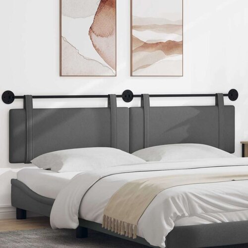  Držeće uzglavlje Zidne Tamno siva 210 x 55 x 5 cm tkanina - Tamno siva 200 cm bez LED svjetla Cene