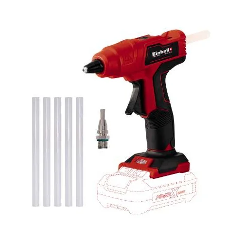 Einhell Power X-Change TE-CG 18 Li - Solo pištolj za vruće ljepljenje na bateriju uklj. oprema 11 mm