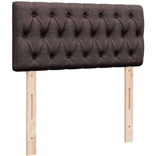 VidaXL otomanski okvir kreveta s madraca tamnosmeđi 100x200cm tkanine Slike