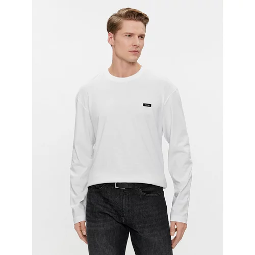 Calvin Klein Majica z dolgimi rokavi K10K111847 Bela Regular Fit