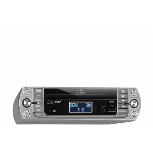 Auna KR-400 CD, kuhinjski radio, DAB+/PLL FM radio, CD/MP3 predvajalnik, srebrna barva