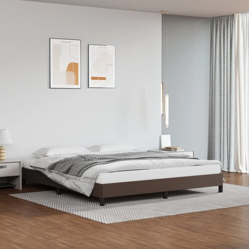  Okvir za krevet smeđi 180x200 cm od umjetne kože Cijene