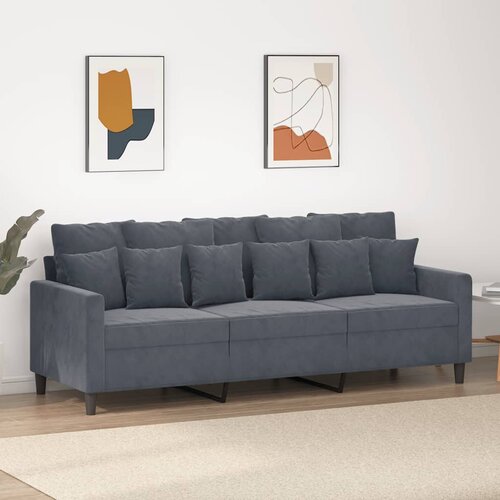  The Living Store Trosed temno siv 180 cm žamet - Trosed, (21495089) Cene
