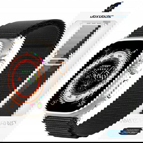 Dux ducis VELCRO PAŠEK ZA APPLE WATCH ULTRA/8/7/6/SE/5/4/3 42-49MM ČRN, (22069442) Cene