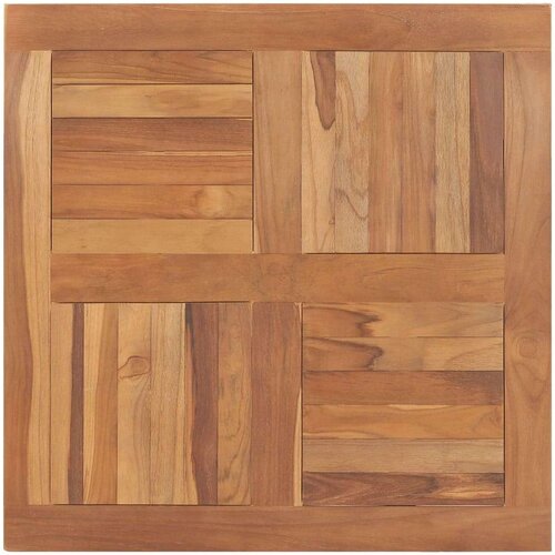 vidaXL Stolna ploča od masivne tikovine četvrtasta 80 x 80 x 2 5 cm Cene