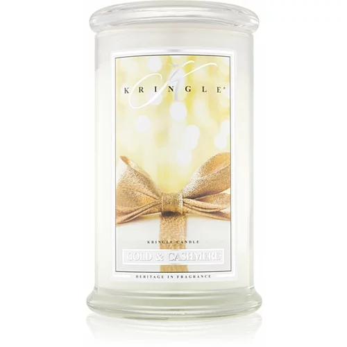 Kringle Candle Gold & Cashmere dišeča sveča 624 g