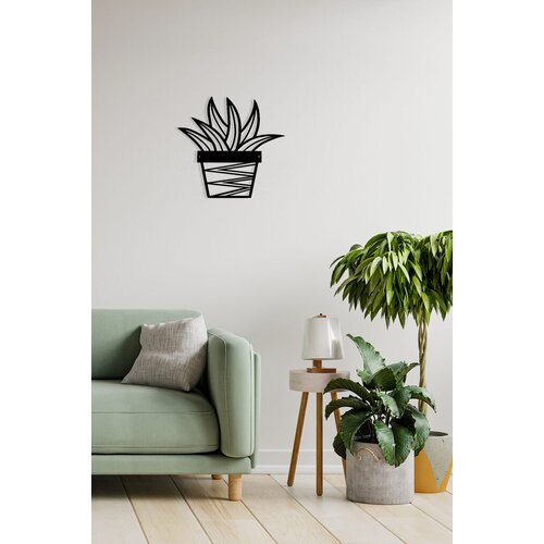 Wallity zidna dekoracija cactus 2, 20 x 25 cm, crna Cene
