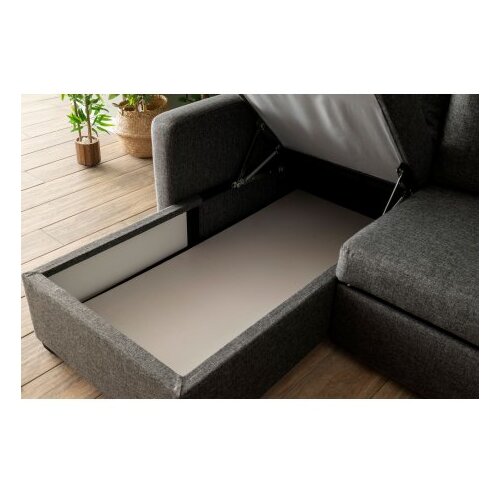 Atelier Del Sofa Ugaona sofa-krevet Kado Dark Grey Slike