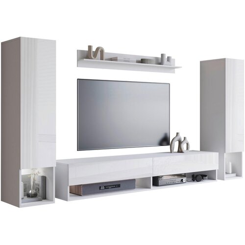 P & B DNEVNI REGAL, bela, bela, visoki sijaj Cene