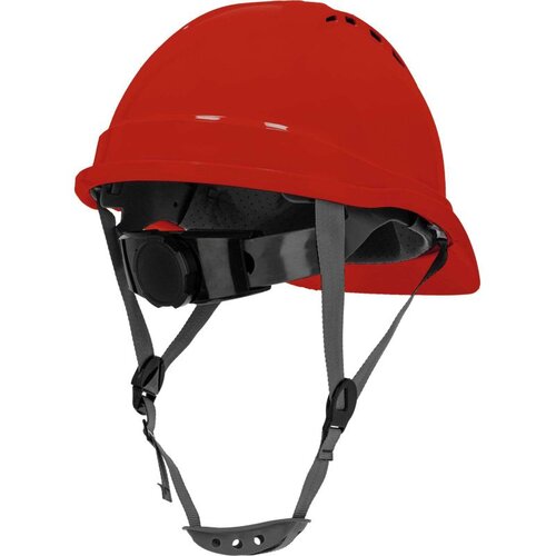 Lahti Pro za&amp;scaron;titna kaciga s ventilacijskim otvorima crvena L1041006 Slike