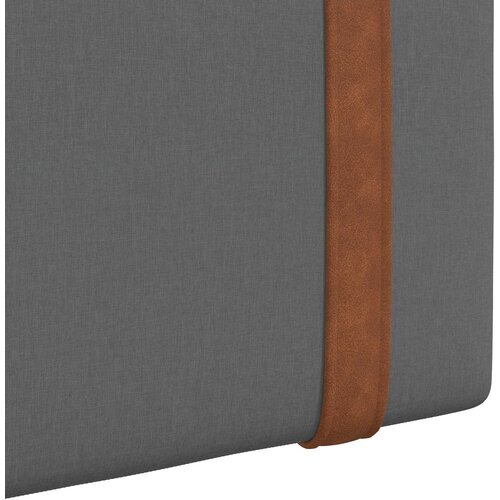  Držeće uzglavlje Zidne Tamno siva 130 x 55 x 5 cm Antikni PU Slike