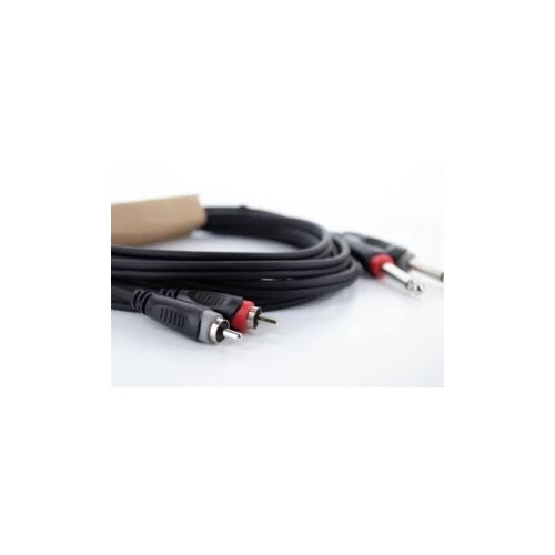 Cordial 14839 utičnica / Cinch audio priključni kabel [2x klinken utikač 6.3 mm (mono) - 2x muški cinch konektor] 1 m cr Cijene