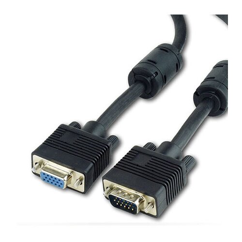 Gembird SVGA kabl, 1.8m 15M-15F dual-shielded + 2xFerr, CC-PPVGAX-6B Slike