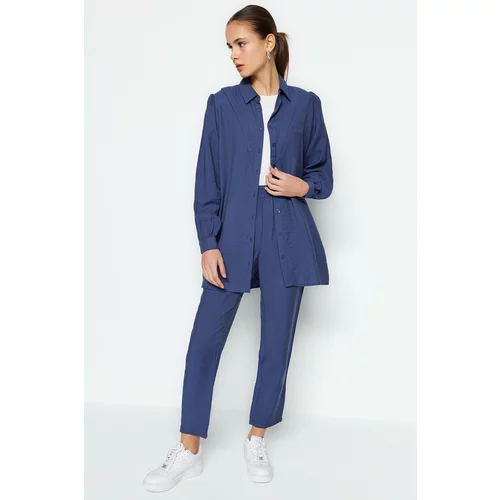 Trendyol Two-Piece Set - Navy blue - Relaxed fit