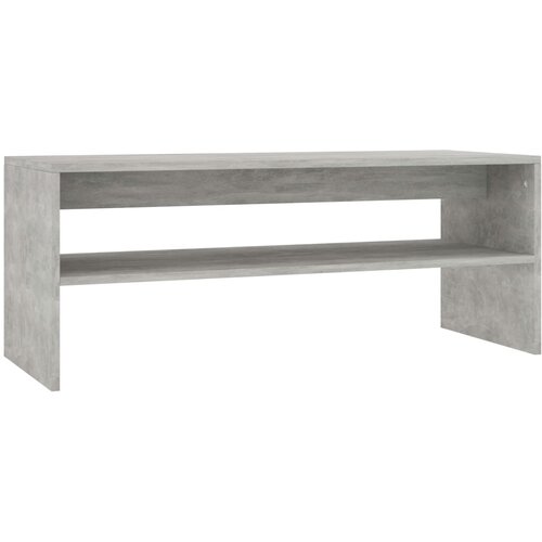 Maison Chic Klubska mizica - kavna mizica - Nizka mizica betonsko siva 100x40x40 cm iverna plo&amp;scaron;ča, (21753500) Slike