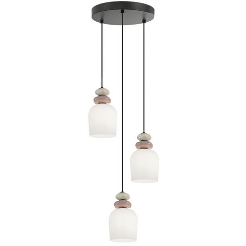  Luster na sajli HILDA 3xE14/40W/230V crna/smeđa Slike