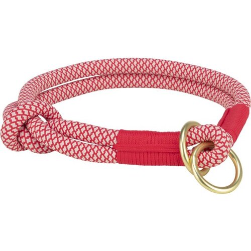  ogrlica soft rope s 36cm/6mm crveno/bež Cene