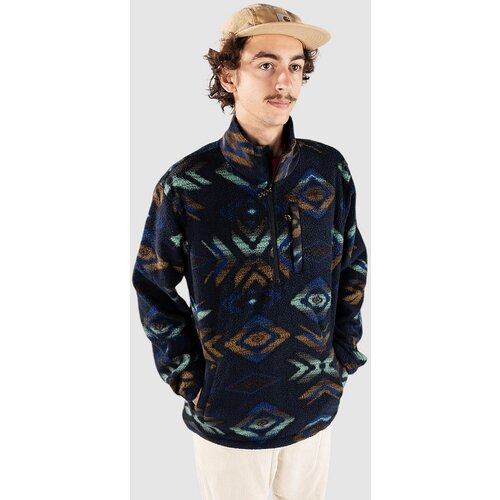 Billabong Boundary Mock Neck Half-Zip Pulover iz flisa navy Slike