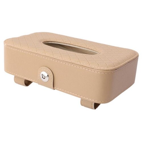INF Držalo robčkov za avto senčnik &ndash; PU usnje, magnet, inox sponka Beige, (5000253779) Cene