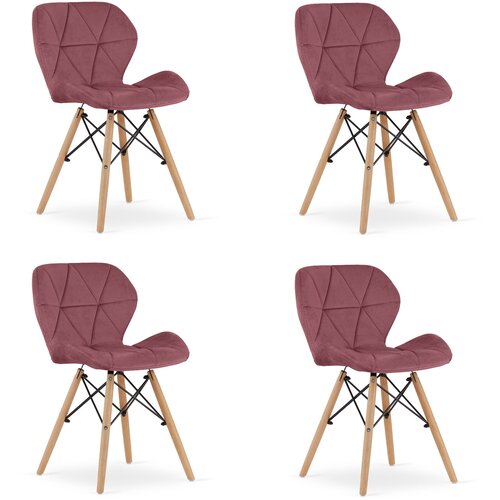 Brandless Lago stolica od somota - set 4 komada roze Cene