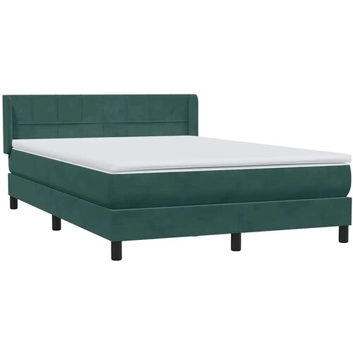  Box Spring krevet s madracem tamno zeleni 160x220 cm bar&amp;scaron;un Slike