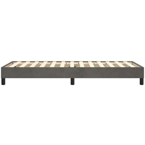 VidaXL Okvir za krevet s oprugama tamnosivi 80x200 cm bar&amp;scaron;unasti Slike