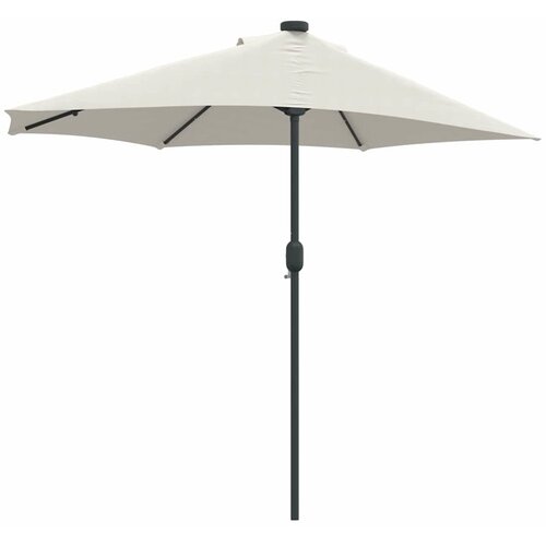  Vrtni suncobran Pijesak 294 x 150 x 223 cm Poliester i čelik Slike