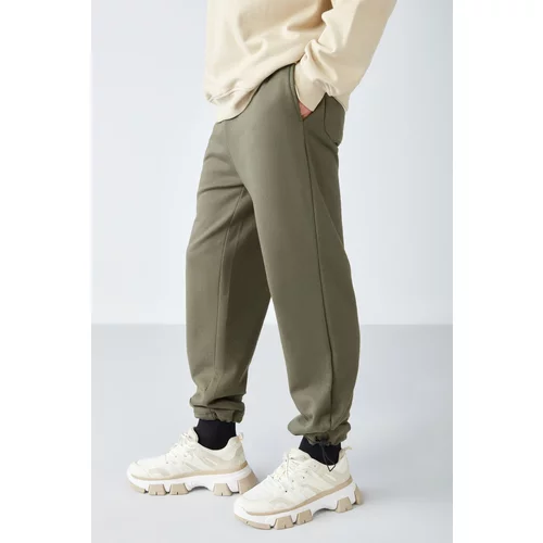 GRIMELANGE Internal Men's Leg Stopper Elastic Comfort Fit Soft Fabric Sweatpant