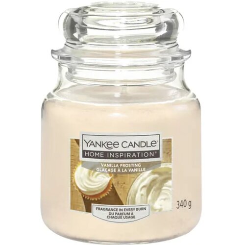 Yankee Candle Home Inspiration sveča v kozarcu Vanilla Frosting - Medium Cene