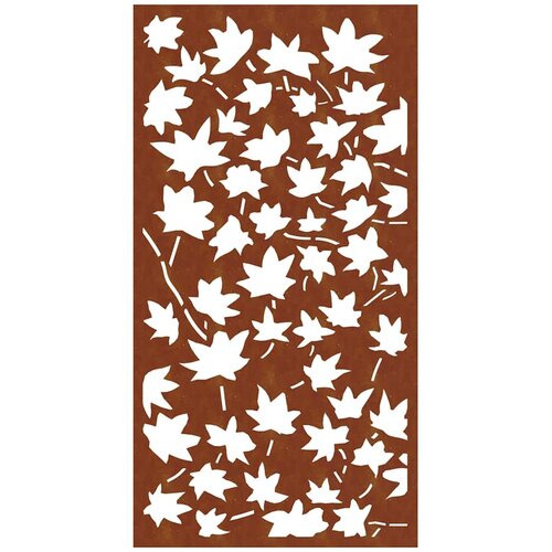  Vrtni zidni ukras 105x55 cm čelik CORTEN uzorak javorovog li&amp;scaron;ća Slike