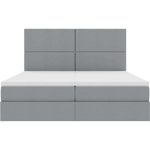  Krevet s od storage Svijetlo siva 180 x 200 cm Lažna koža Slike