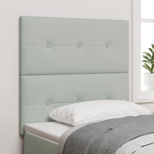 VidaXL LED uzglavlje svjetlosivo 80 cm bar&amp;scaron;un Slike