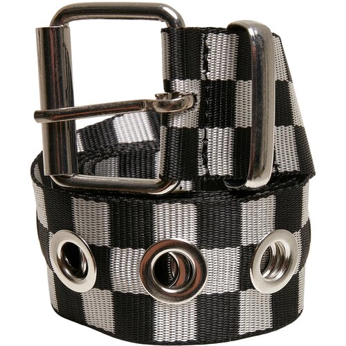 Urban Classics Accessoires Plaid belt with eyelets black/white Slike