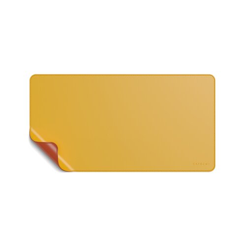 Satechi dual sided eco-leather deskmate - yellow/orange (st-ldmyo) Slike