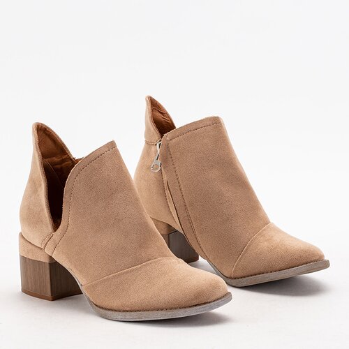 Resti Light brown women's insulated boots on the Karela post - Footwear Cene