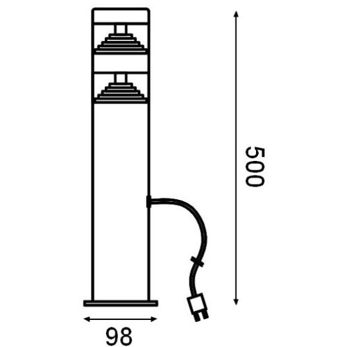 Ledvance LED spolja&amp;scaron;nja lampa ORION DOUBLE LED/4W/12V IP44 Slike