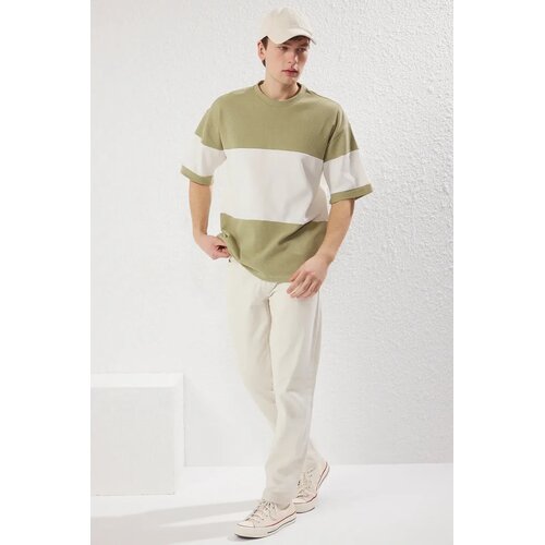 Trendyol Muška majica Tmnss25Ts00065, Zelena Cene
