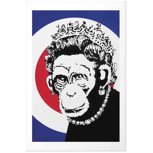  Plakat - Monkey Queen 60x90 Bez okvira s margom Slike